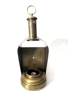 Mid Century Signed FELDMAN Pierced Brass Sconce Lamp
