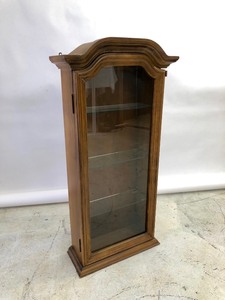 Lighted Vintage Wall Hanging Curio Cabinet