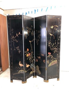 Stunning Vintage Oriental Room Divider Screen