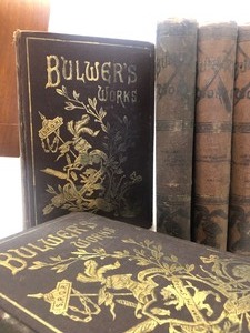 Lot of Antique Hardcover Books - Bulwers &amp Coopers Works