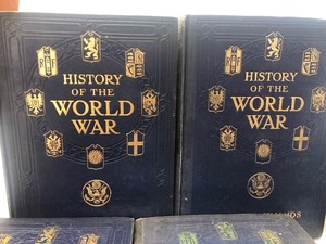 Lot of Antique 1920s History of The World War Books