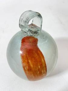 3 Hand Blown Art Glass BallsOrnaments