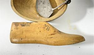 Group of Primitive Wooden Items Doll Antique Food Chopper etc