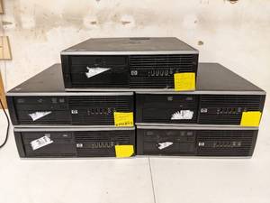 lot 06 image: 5 HP Compaq 6005 Pro Small Form Factor PC Computers (Can Be Refurbish, Parts, or Customization) Motherboards Good