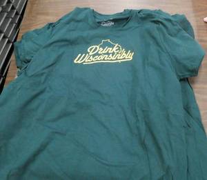 8 New Drink Wisconsinably tshirts size 2XL