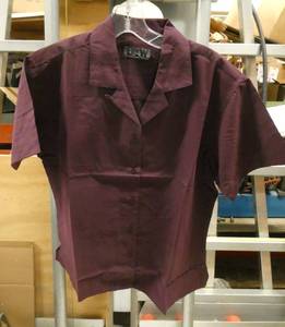 22 New womens shirt with collar - 11 Maroon Large and 11 Maroon Small