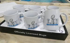 6 SuperBowl 52 coffee cups