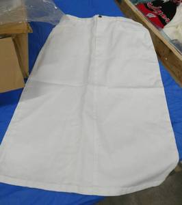 16 size 12 Denim Skirts 13 white, 2 blue, 1 olive