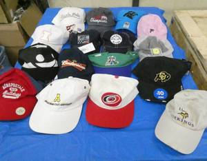 16 various ball caps