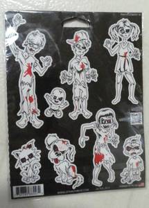 Lot of 10 sets of Zombie family stickers