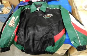 Minnesota Wild Jacket size Adult Medium - faux leather