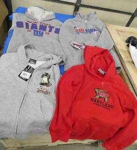 4 New Youth Hoodies, 2 zip-up