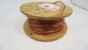 Copper Twisted Southwire CU BARE  4-7 CONY  SD  200 P---#10674068  On Wooden Reel