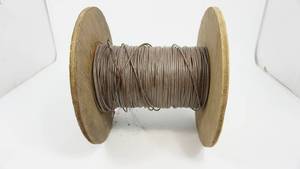 Brown Wire  12 TRHX ---W-0782-46-06 On Wooden Reel