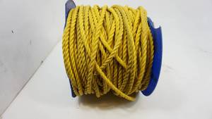Yellow Twisted Poly Rope On Reel