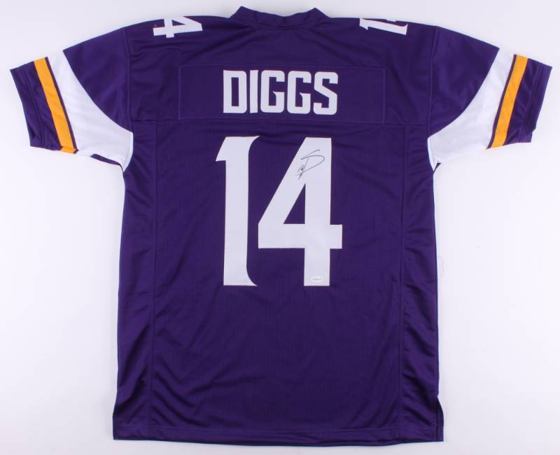 Stefon Diggs Minnesota Vikings jerseys autographed