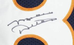 lot 14 image: Chicago Bears Legendary Coach Mike Ditka Signed Navy Jersey Pro Style Jersey PSA COA