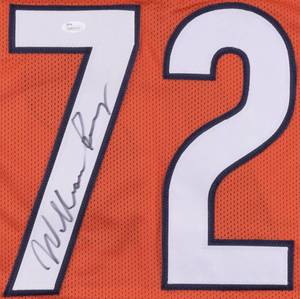 lot 13A image: Chicago Bears William Refrigerator Perry Signed Orange Pro Style Jersey JSA COA