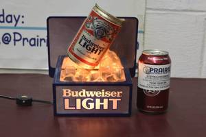 Budweiser Light light up Mirror sign