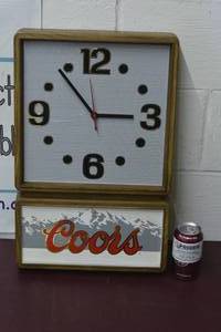 Coors battery operated wall clock