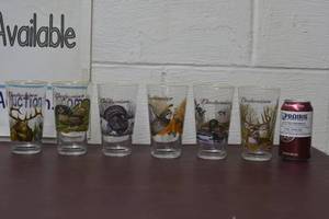 6 Budweiser cups wildlife related