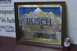 Busch Mirrored Sign