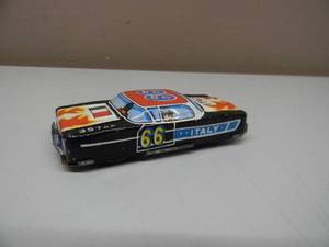 VINTAGE 1950s ITALY #66 RACE CAR JAPAN TIN LITHO TOY 6544 - NICE -  AWESOME PIECE - APPROX 3.5 - SEE PICTURES