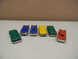 VINTAGE COLLECTION OF JAPAN TIN LITO FRICTION CARS - VERY COOL PIECES - APPROX 3.5 PER CAR - SEE PICTURES