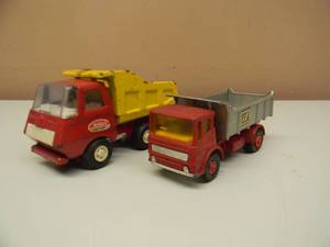 VINTAGE TONKA DUMP TRUCK & VINTAGE MATCHBOX SERIES KING SIZE NO K-4 LEYLAND TIPPER, ENGLAND - NICE SET - SEE PICTURES