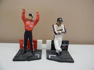 ACTION McFARLANE DALE EARNHARDT SR & DALE EARNHARDT JR FIGURES WITH STANDS - NICE SET - APPROX 8 - SEE PICTURES