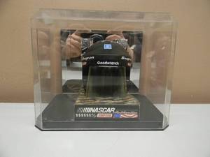 Dale Earnhardt #3 NASCAR By Simpson Mini Helmet Replica Goodwrench, Snap-On, GM Parts, 76 IN MIRRORED BACK CASE - FANTASTIC PIECE - SEE PICTURES