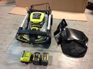 RYOBI 40V HP Brushless 21 in. Cordless Battery Walk Behind Dual-Blade Self-Propelled Mower with (2) 6.0 Ah Batteries & Charger Customer Returns See Pictures