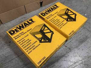 Lot of 2 DEWALT Mobile Thickness Planer Stand Customer Returns See Pictures