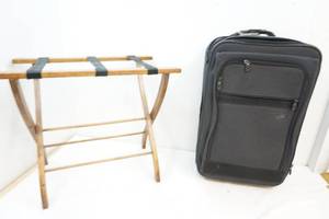 luggage and rack