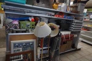 assorted tools, and household items