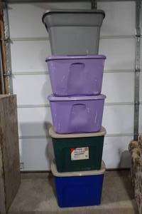storage bins with lids