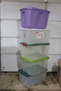 storage bins with lids