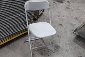 lot 190 image: Lot of (10) MetalPlastic Stackable Folding Chairs