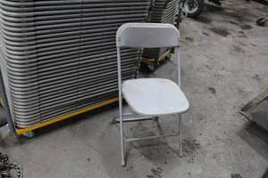 lot 228 image: Lot of (10) MetalPlastic Stackable Folding Chairs
