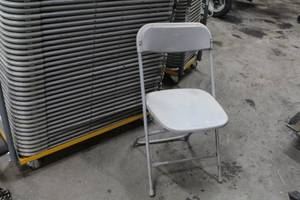 lot 229 image: Lot of (10) MetalPlastic Stackable Folding Chairs