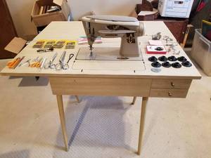 Vintage MCM Sewing Center