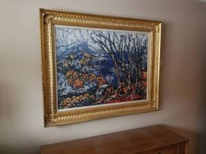 Vintage Framed Batik