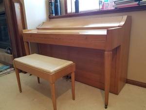 Vintage MCM Spinet Piano