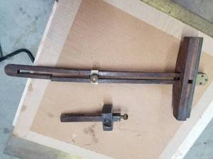 Antique Rosewood Scribe and Layout  Marking Gauge 