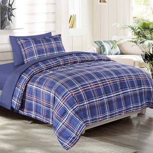 lot 26 image: EMME 5 PcTwin Comforter Set, Blue Plaid 