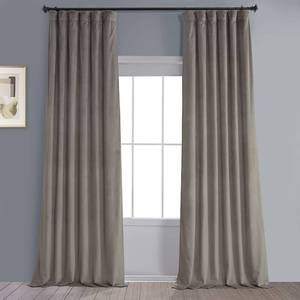 lot 19 image: 2 Plush Velvet Curtain Collection Pole Pocket Panels, 50 x 108