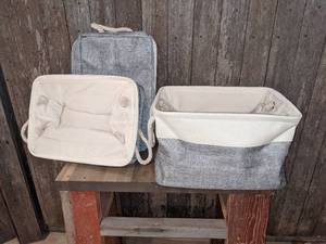 lot 31 image: Foldable Storage Organization Baskets (3)