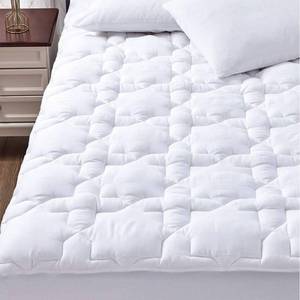 lot 81 image: CozyLux Queen Mattress Pad Deep Pocket Non Slip Cotton Mattress Topper