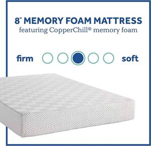 lot 47 image: Sealy Memory Foam Bed in a Box - 8 Inch, Medium Feel, Twin