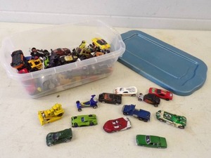 lot 16 image: Bin of Hotwheel Matchbox Cars and More